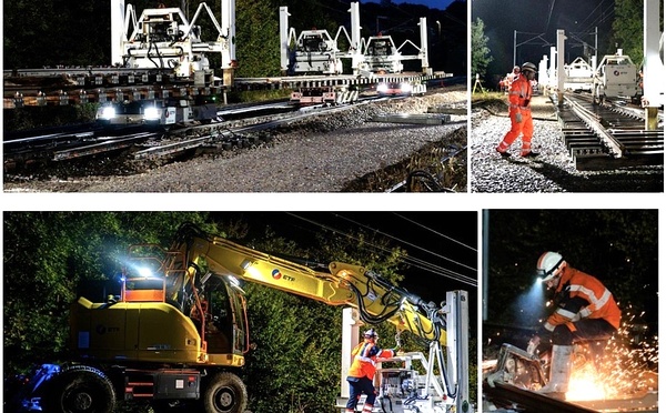 Rouen – Caen : un vaste chantier de renouvellement des voies à Serquigny jusqu’en août
