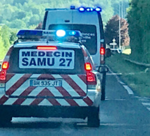 Eure : un motard hospitalisé en urgence absolue, victime d’un accident à Conches-en-Ouche 