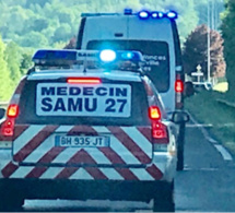 Eure : trois véhicules impliqués dans un accident à Ecouis, un blessé grave héliporté à Rouen