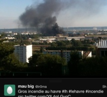 Incendie dans une ex-usine du Havre : d'importants moyens engagés compte tenu des risques