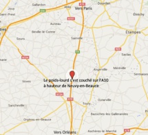 Accident de poids-lourd : l'A10 coupée et déviée en direction de Paris au sud-est de Chartres