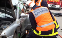 Seine-Maritime : un jeune homme, blessé dans un accident, désincarcéré par les pompiers 
