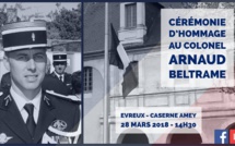 En Seine-Maritime et dans l'Eure, les gendarmes rendent hommage au lieutenant-colonel Arnaud Beltrame, victime du terroriste de l'Aude