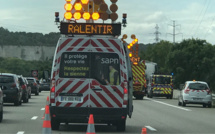 Accident entre deux camions sur l’A13 à Guerville : bouchon de 6 km vers la Normandie 