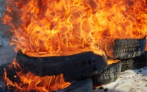 Eure : l'incendie embrase une centaine de pneus à Criquebeuf-sur-Eure