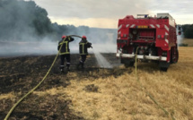 Les sapeurs-pompiers de l’Eure confrontés à une série de feux de chaume cet après-midi 