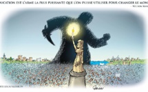 La région Normandie affiche un dessin de Chaunu à Rouen et Caen pour "la liberté d'expression"