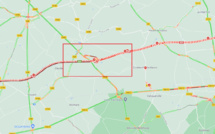 Un camion-citerne couché sur l'A29 en Seine-Maritime : la circulation coupée dans les deux sens