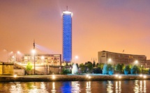 A Rouen, la Tour des Archives s’illumine en bleu cette nuit pour la journée des droits de l’enfant