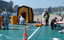 Attentat terroriste et chimique à bord d'un navire : exercice grandeur nature sur le port de Rouen