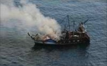 Le navire de pêche en feu au large de Fécamp a finalement coulé