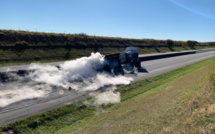 L’A28 coupée dans les deux sens : un camion-citerne transportant une matière dangereuse couché dans l’Eure 