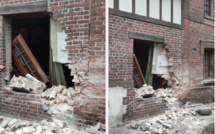 Seine-Maritime : une voiture défonce la façade d'une maison, le conducteur est éjecté