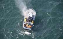Sauvetage en mer : deux marins récupérés sur un radeau de survie au large de Port-en-Bessin