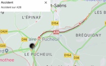 Accident sur l’A29 en Seine-Maritime : une voiture sur le toit , quatre blessés légers, dont deux enfants