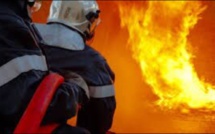Dieppe :  un appartement embrasé par les flammes, une trentaine de sapeurs-pompiers sur place 
