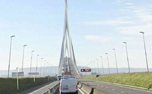 Circulation interrompue sur le Pont de Normandie en direction de Honfleur