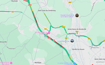  Seine-Maritime. Bouchon important sur l’A150 en direction de Barentin après un épandage de carburant