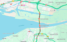 #InfoRoute. Circulation coupée sur le pont de Normandie après un accident entre deux véhicules ce samedi matin