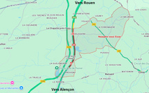Accident sur l’A28 : un poids lourd et deux voitures impliqués, la circulation coupée vers Rouen