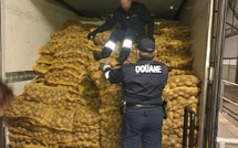 Saisie sur le port de Cherbourg : 8,4 tonnes de cigarettes de contrebande parmi les pommes de terre 