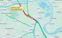 L'autoroute A13 coupée vers Caen après un accident entre deux camions à Criquebeuf-sur-Seine