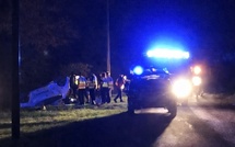 A Merey (Eure) la voiture percute un lampadaire et finit sur le toit : le conducteur introuvable