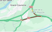 A13 : une camionnette transportant deux chevaux se couche sur les voies près d’Oissel