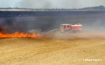 Feux de récoltes et de végétation : une journée hors norme pour les sapeurs-pompiers de l’Eure