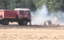 Doudeauville-en-Vexin : trois agriculteurs épaulent les pompiers pour stopper un feu de 8 hectares