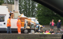 Rouen : un camping-car "déchiqueté" en forçant le passage dans une trémie 