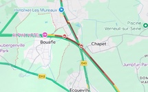 ​A13 : accident entre une moto et une voiture à Bouafle, deux voies concernées vers la Normandie