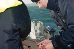 Destruction d'une bombe au large de Cherbourg