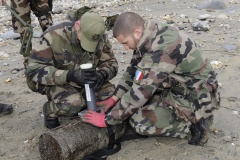 Opération de déminage à Cauville-sur-Mer