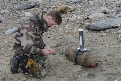 Opération de déminage à Cauville-sur-Mer