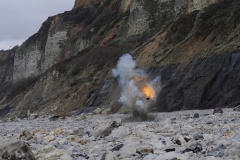 Opération de déminage à Cauville-sur-Mer