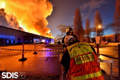 Incendie sur le site Bolloré à Grand-Couronne