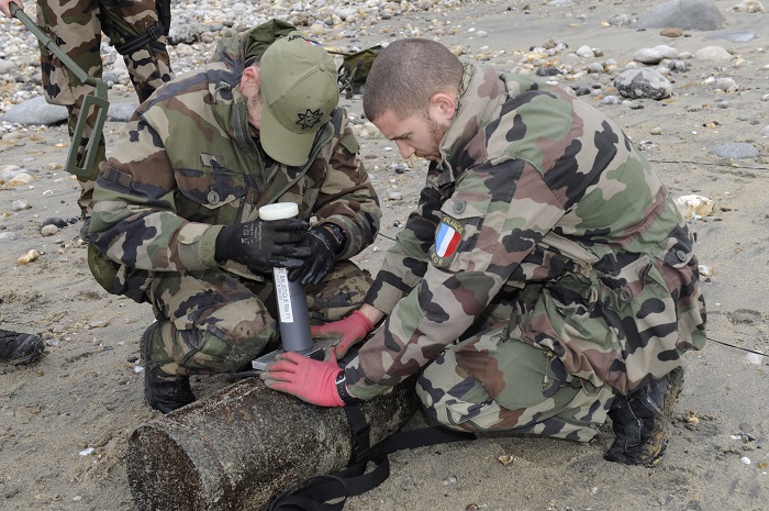 Opération de déminage à Cauville-sur-Mer