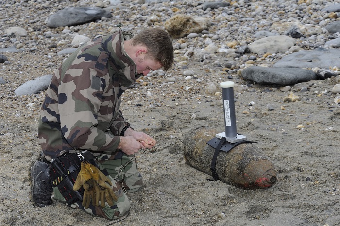 Opération de déminage à Cauville-sur-Mer