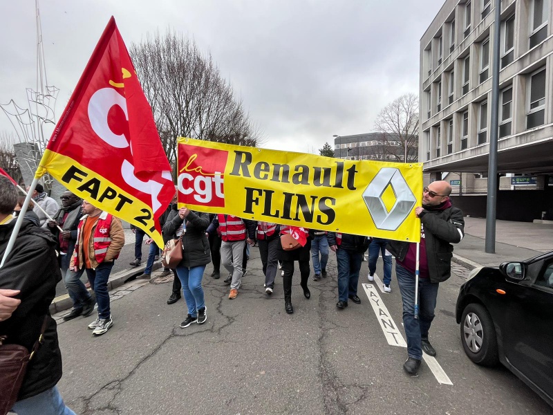 Manifestation contre la réforme des retraites à Evreux le 11 février 2023