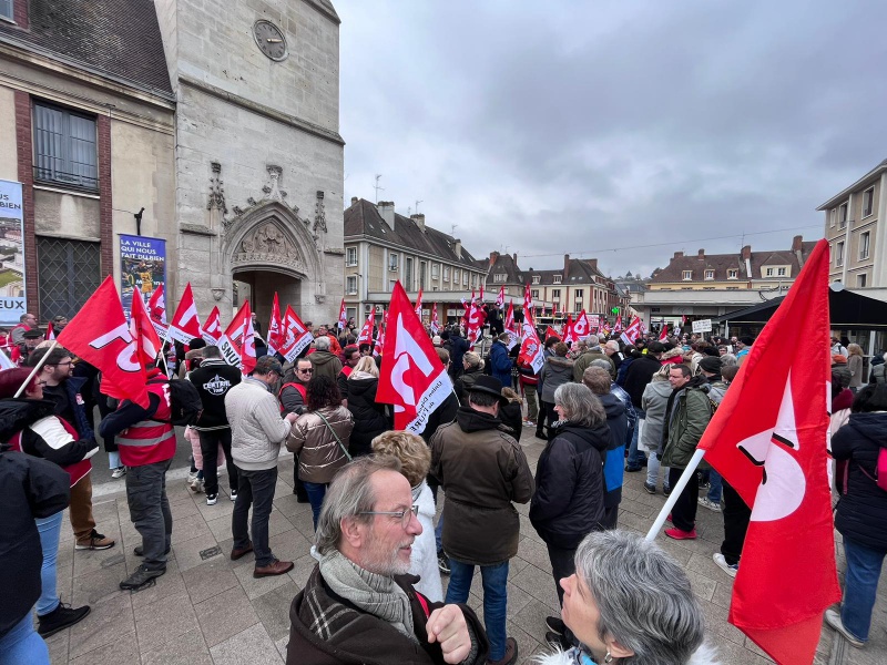 Manifestation contre la réforme des retraites à Evreux le 11 février 2023