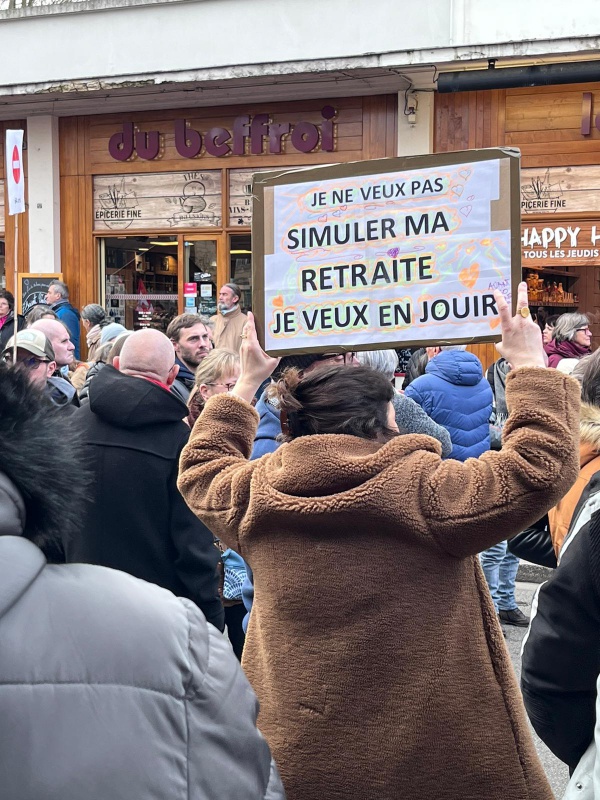 Manifestation contre la réforme des retraites à Evreux le 11 février 2023