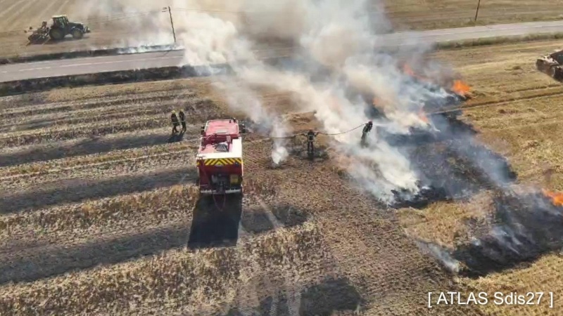 Incendie dans l'Eure