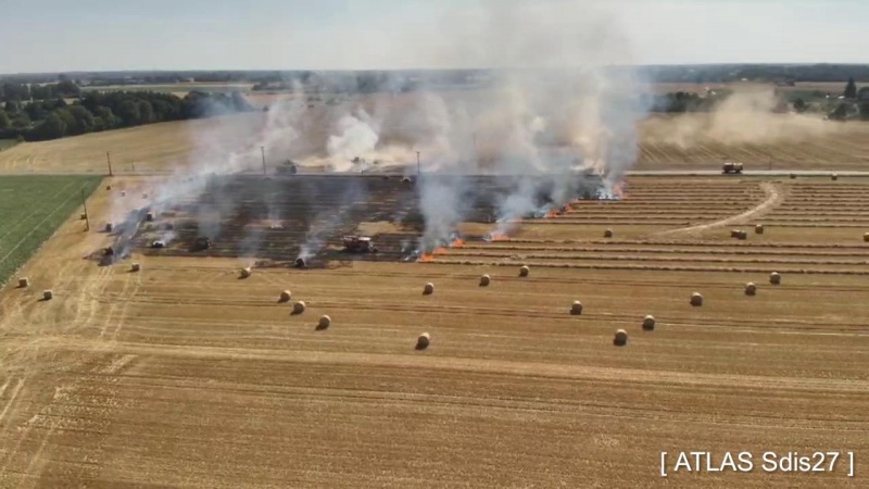 Incendie dans l'Eure