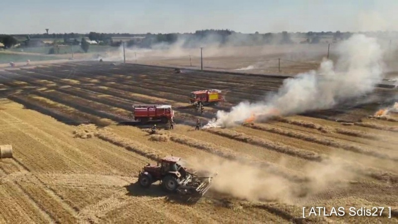 Incendie dans l'Eure Incendie dans l'Eure